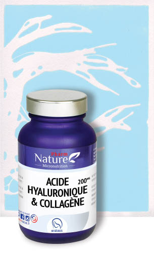 Acide Hyaluronique et collagène - omplément alimentaire anti âge - Pharm Nature Micronutrition
